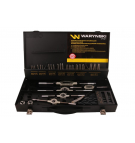 Zestaw narzynek i gwintowników ze stali HSS M3-M12 z uchwytami 44 el Waryński