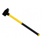 Locksmith's hammer, 6 kg heavy with a fiberglass handle, for construction workshop work, Waryński