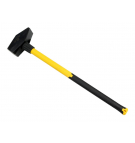 Locksmith's hammer, 10 kg very heavy with a fiberglass handle, for construction workshop work, Waryński