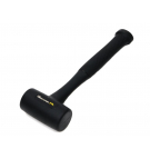 Gummihammer schwarz rückstoßfrei 680 g Fiberglasstiel Waryński
