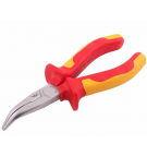 Szczypce izolowane, wydłużone wygięte 160 mm. VDE. Waryński