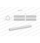 Rura wewnętrzna Seria 1R do wału 460 przegubowo-teleskopowego 29x4 mm 340 mm WARYŃSKI