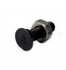 Śruba kpl. płużna dwunoskowa większy łeb M10x30 mm kl.10.9 Waryński ( sprzedawane po 25 )