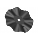 Talerz, prosty falowany gruba fala 510 otwór 30x30 grubość 5 mm stal borowa, Waryński