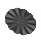 Talerz, prosty falowany 560 mocowanie 4/98 grubość 5 mm stal borowa, Waryński