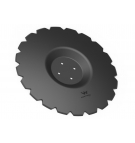 Talerz uzębiony Z-20 fi 560 mocowanie 4/98 grubość 4.5 mm przetłoczony stal borowa WARYŃSKI R