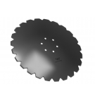 Talerz uzębiony Z-24 fi 560 mocowanie 6/120 grubość 4 mm stal borowa WARYŃSKI R