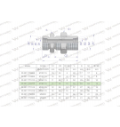 Złączka hydrauliczna metryczna grodziowa BB M18x1.5 12L z przeciwnakrętką (XSV) Waryński ( sprzedawane po 2 )