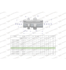 Złączka hydrauliczna metryczna grodziowa BB M22x1.5 15L z przeciwnakrętką (XSV) Waryński ( sprzedawane po 2 )