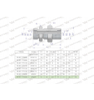 Złączka hydrauliczna metryczna grodziowa BB M36x2 28L z przeciwnakrętką (XSV) Waryński