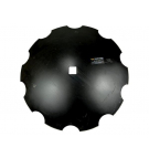 Talerz uzębiony Z-10 fi 660 otwór 35x35 stal borowa Waryński