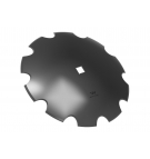 Talerz uzębiony Z-10 fi 660 otwór 40x40 grubość 6mm stal borowa WARYŃSKI R