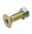 Set of screws, M12x40 - Allen key class 10.9 DIN7991, (sold in sets of 25), Waryński
