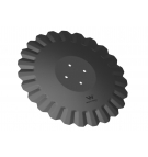 Talerz, tłoczony fi 510 mocowanie 4/98 grubość 4,5 mm stal borowa, Waryński