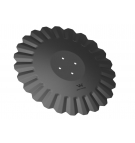 Talerz, tłoczony fi 560 mocowanie 4/98 grubość 5 mm stal borowa, Waryński