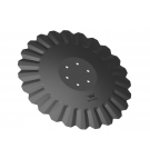 Talerz, tłoczony fi 560 mocowanie 6/120 grubość 5 mm stal borowa, Waryński