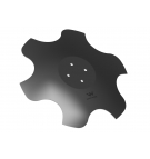 Talerz, skrajny lewy fi 560 mocowanie 4/98 grubość 4,5 mm stal borowa, Waryński