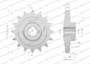 Chain wheel, hardened steel Z-16 1" fi-30, Spreader, Waryński