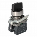 3-position switch 22mm black 2Z with spring return