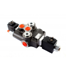 1-section hydraulic manifold, electrically controlled 24V