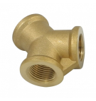Manifold, 2 way, brass, G 1/2 IG