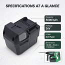 Bateria zamienna do Hitachi DH36DL / BSL 3626 5000 mAh Li-ion 36 V (Cameron Sino)