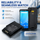 Batería de repuesto para el ordenador móvil robusto Unitech PA768 / 1400-900072G 7400 mAh Li-ion 3,85 V (Cameron Sino)