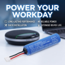 Ersatzakku für Yealink SP92USBC/A / YLLR1865C2400WHTT 3400 mAh Li-Ion 3,7 V (Cameron Sino)