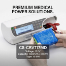 Сменный аккумулятор для инфузомата Codan Argus 717/601660 1800 мАч Ni-MH 12 В (Cameron Sino)