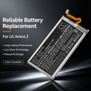 Ersatzakku für LG Li-Polymer 2900mAh / 11,17Wh (Cameron Sino)