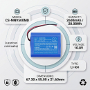 Ersatzakku für Medevo EN-V5 / INR18650-1S3P 2600 mAh Li-Ion 10,8 V (Cameron Sino)