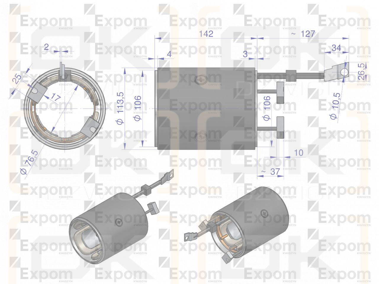 Stator starter kit new type 46657000EX EXPOM KWIDZYN eu