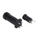 Гнездо для предохранителя, квадрат с 4-мя соединениями, 5x20 мм