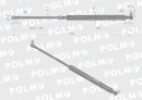 Siłownik szyberdachu L max. 278mm 0308250111P MTZ  POLMO