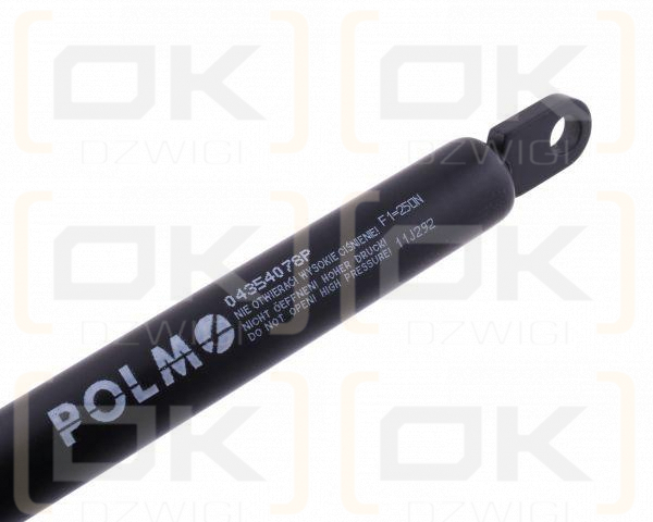 Siłownik szyby tylnej L max. 600mm 04354078P MASSEY FERGUSON DEUTZ FRITZMEIER POLMO
