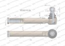 Przegub kierowniczy 263mm M24x1.5 053831R1 WARYŃSKI