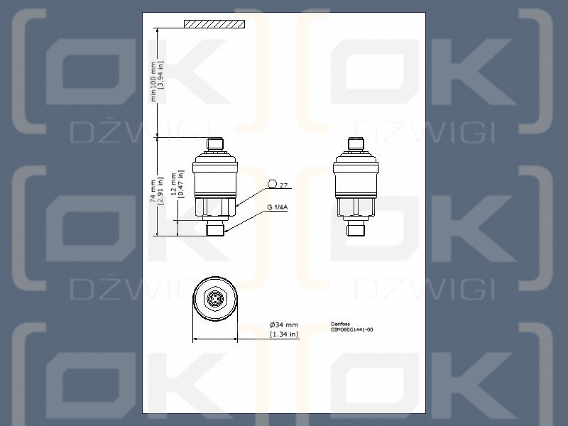 Transmisor de presión MBS 3050-2011-5GB04