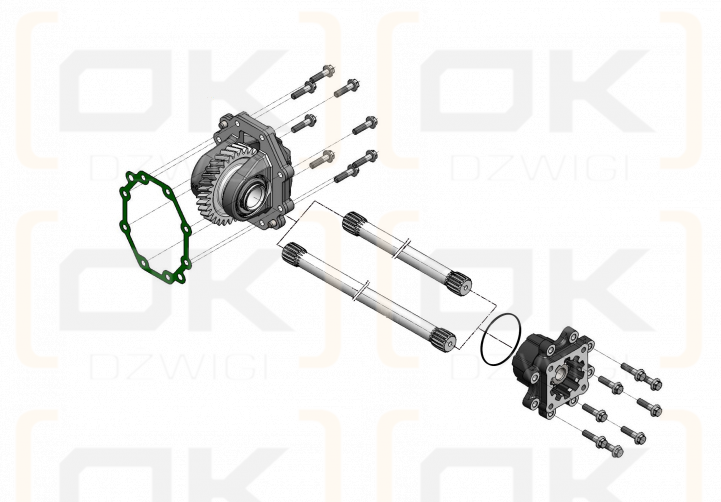 Вал отбора мощности OMFB для коробки передач SCANIA GR/GRS R1/1.24 / EG650C