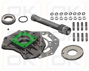 Вал отбора мощности OMFB для коробки передач MERCEDES G131/330 + КОМПЛЕКТ СМАЗКИ с РЕТАРДЕРОМ