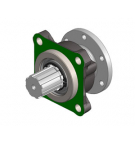 Адаптер с фланцем для карданного вала ISO-DIN 10 для ВОМ