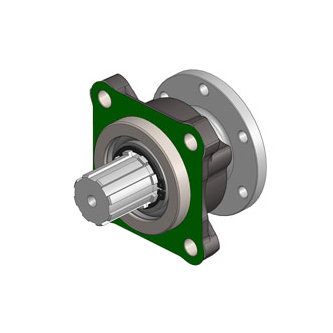 Адаптер с фланцем для карданного вала ISO-DIN 10 для ВОМ