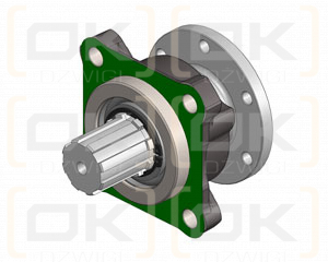 Адаптер с фланцем для карданного вала ISO-DIN 10 для ВОМ