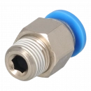 Straight pneumatic connector 1/8"-6mm