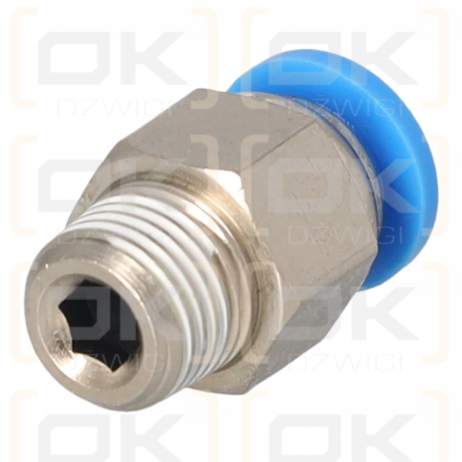 Straight pneumatic connector 1/8"-6mm
