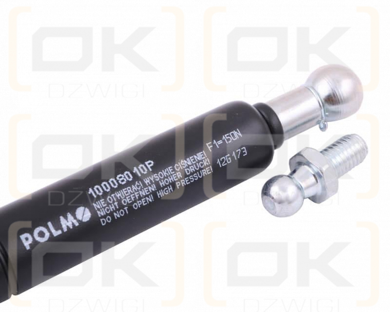 Siłownik szyby bocznej L max. 185mm 65499071 DIETEG POLMO