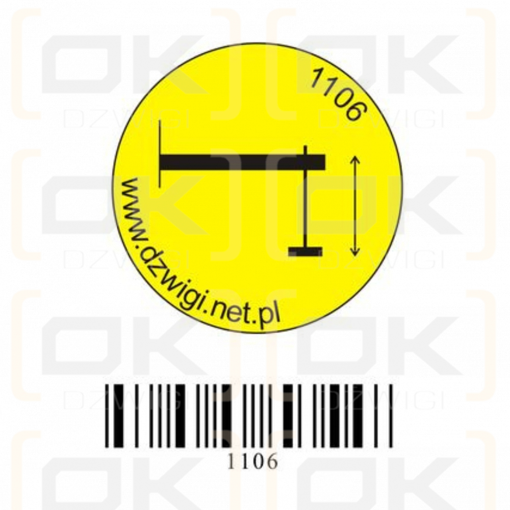 Convex pictogram - Supports up / down - P