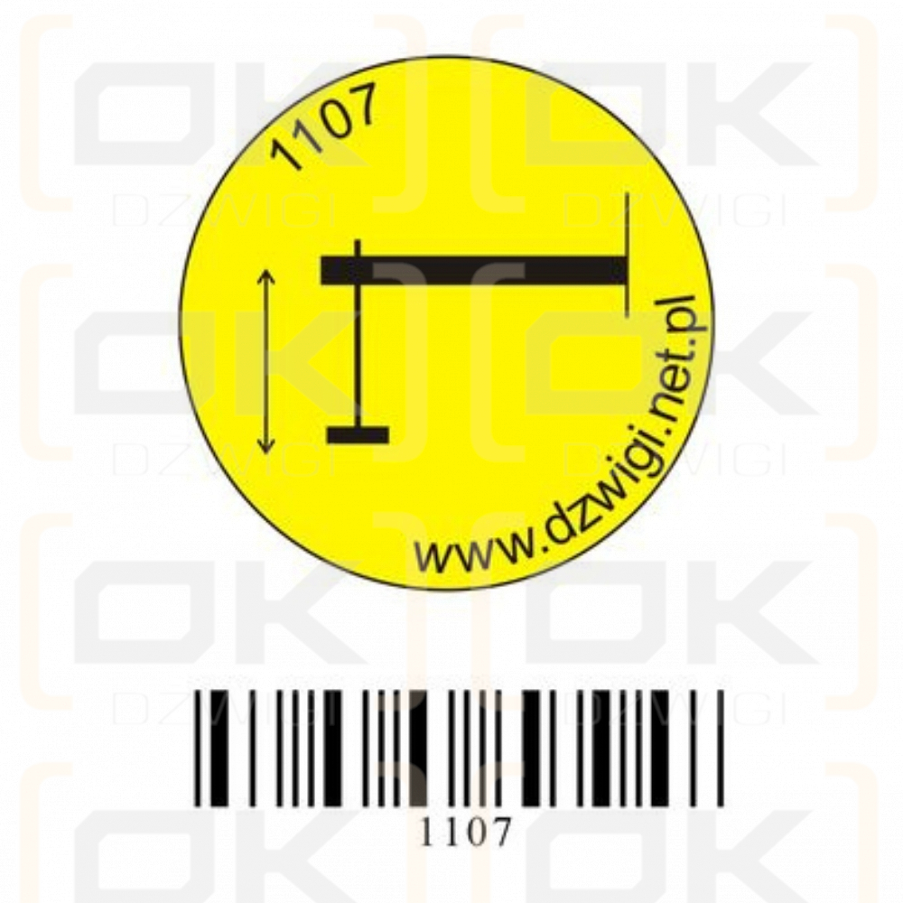 Convex pictogram - Supports up / down - L.