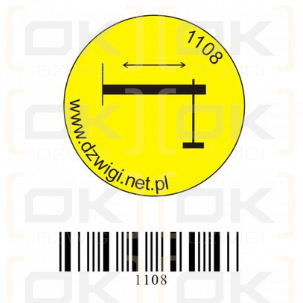 Convex pictogram - Sliding supports - P