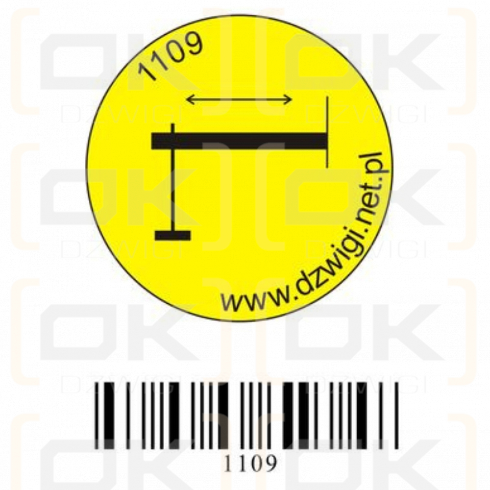 Convex pictogram - Sliding supports - L.
