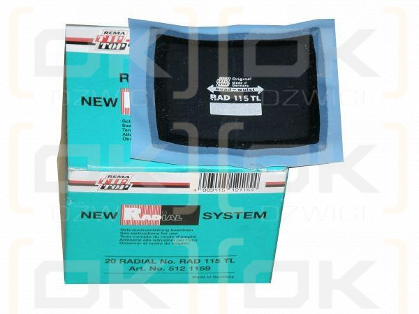 Łatka do opon radialna 115 TL Tip-Top